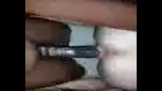 Big Black Cock fucks tight pussy hard in doggie