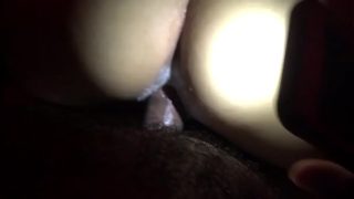 Creamy Asian pussy for black dick spread her pussy wide open for dick