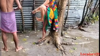 Indian Bihari Horny Stepsister Standing Style Ass Fucked In Outdoor