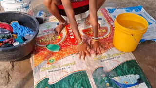 Indian Dehati Hot Aunty With Nephew Hard Anal Sex In Outdoor