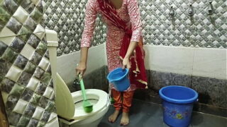 Indian Dehati Housewife Standing Fucked Pussy In Bathroom With Boyfriend