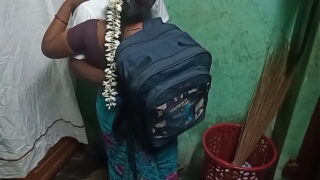 Indian Delhi Aunty With Her Nephew Standing Style Fucked Pussy