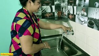 Indian Desi house wife amateur fucking hard in kitchen sex video