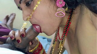 Indian Desi married woman and new lover fucking with oral sex