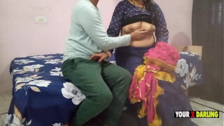 Marathi Stepson fucking her stepmom ass and pussy