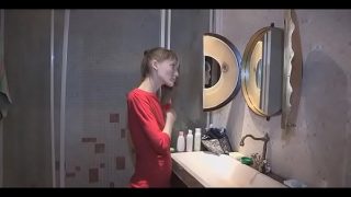 Teen babe fucked so hard on eyes of her bf that sold her