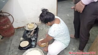 Telugu village milf maid fucking by village owner in kitchen